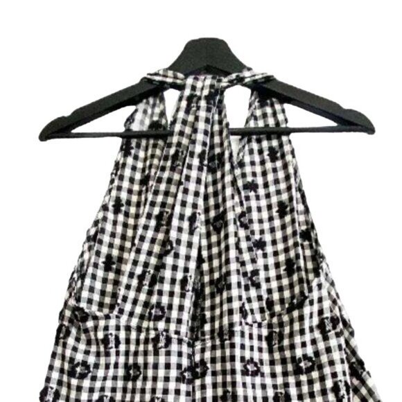 New LOU & GREY FLORAL CLIP PLAID DRESS, size S - Picture 5 of 9